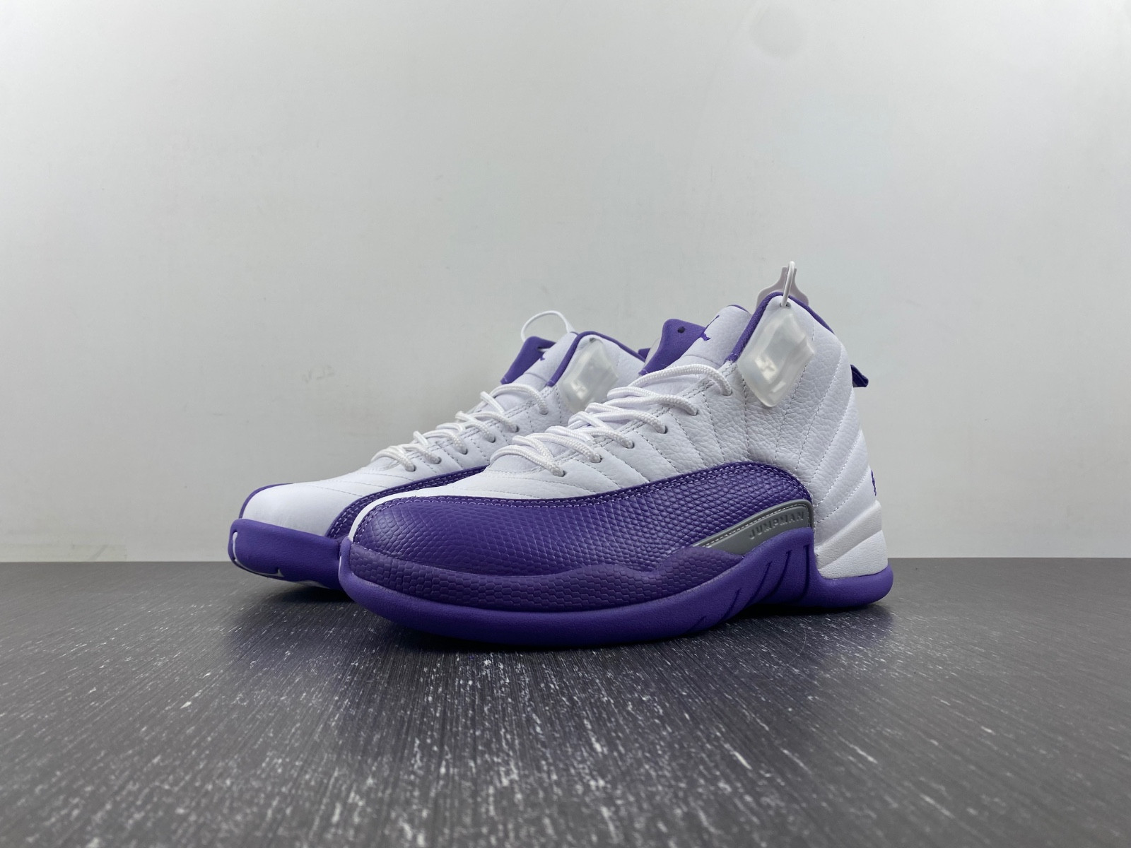 Air Jordan 12 Retro white and purple