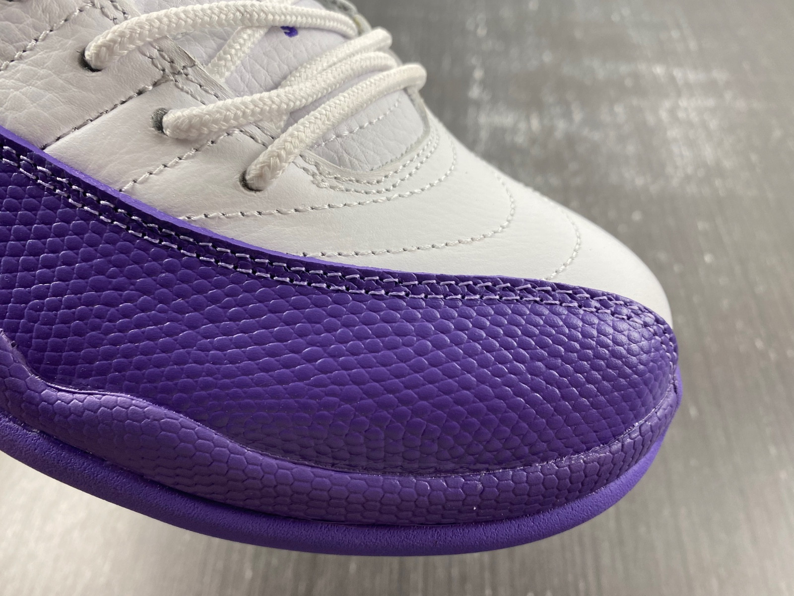 Air Jordan 12 Retro white and purple