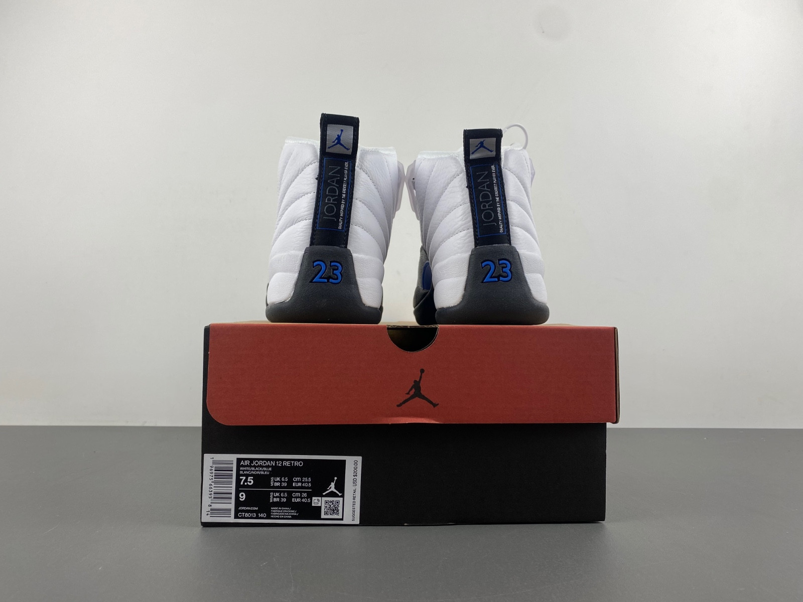 Air Jordan 12 Retro black and blue
