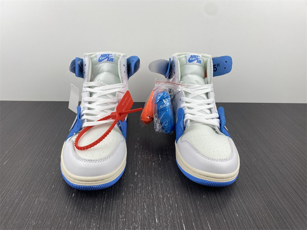 OF X AIR JORDAN 1 BLUE WHIITE AQ0818-168