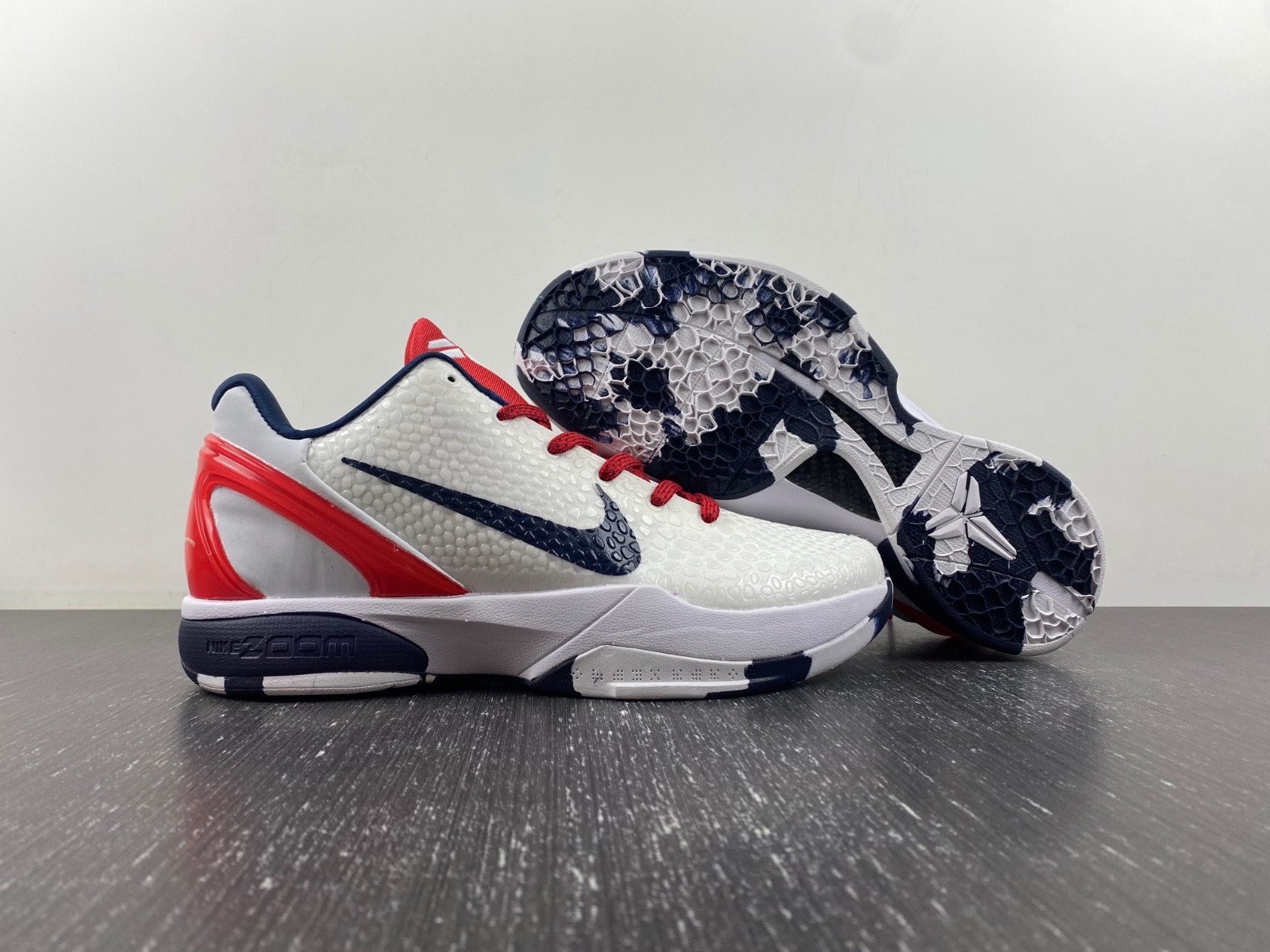 Nike Kobe 6 Protro "Team USA" PE Home White CW2190-146