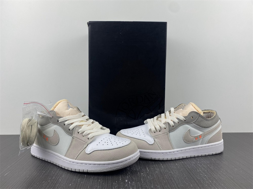 Air Jordan 1 Low Inside Out White Phantom  DN1635-100