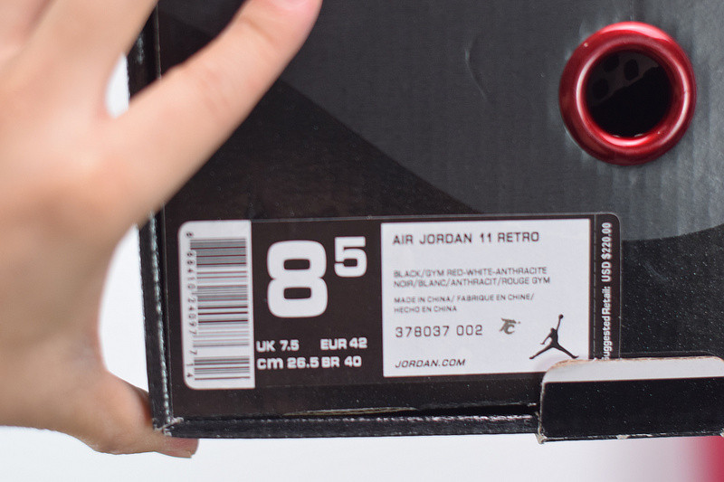 AIR JORDAN 11 RETRO "72-10" 378037-002