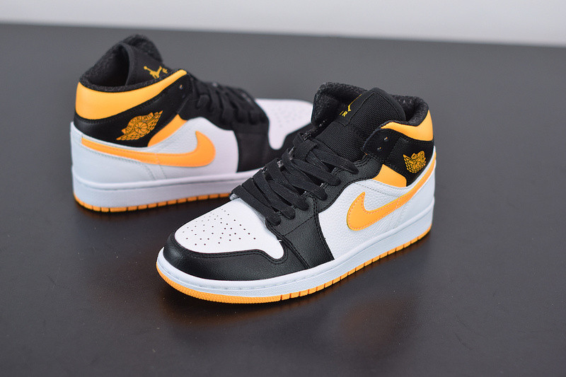 AIR JORDAN 1 MID LASER ORANGE BLACK CV5276-107