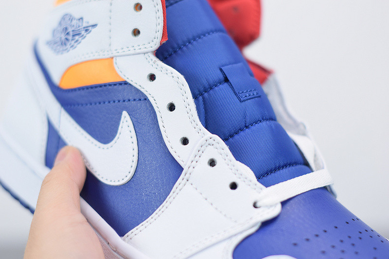 AIR JORDAN 1 MID ROYAL BLUE LASER ORANGE 554724-131