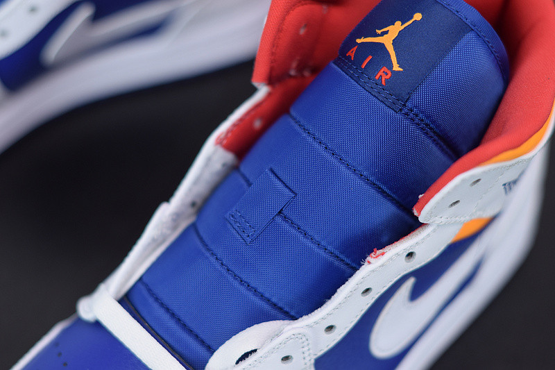 AIR JORDAN 1 MID ROYAL BLUE LASER ORANGE 554724-131