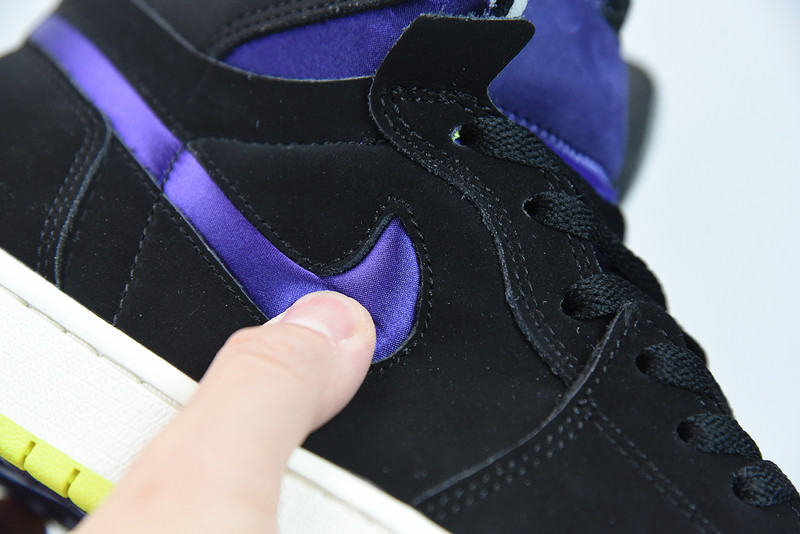 AIR JORDAN 1 HIGH ZOOM AIR CMFT BLACK COURT PURPLE LEMON VENOM CT0979-001