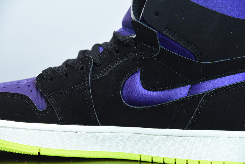 AIR JORDAN 1 HIGH ZOOM AIR CMFT BLACK COURT PURPLE LEMON VENOM CT0979-001