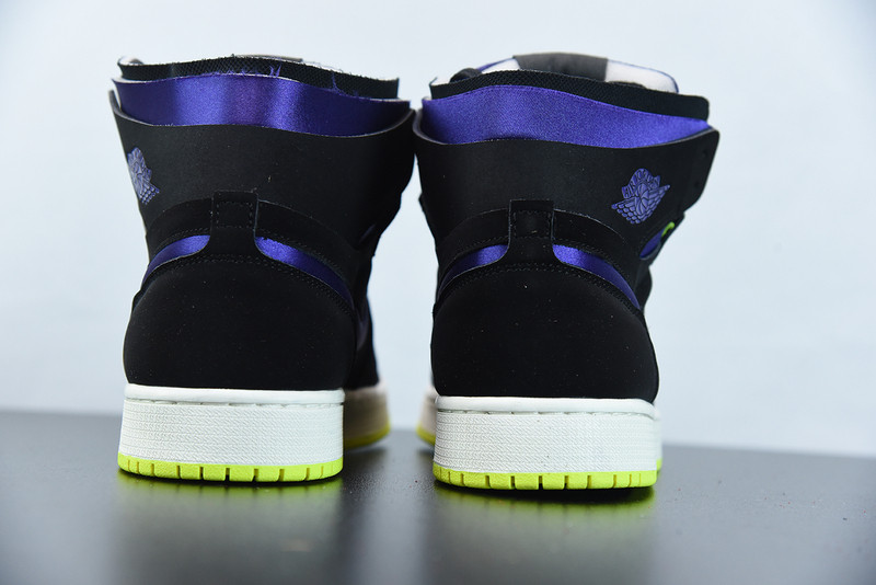 AIR JORDAN 1 HIGH ZOOM AIR CMFT BLACK COURT PURPLE LEMON VENOM CT0979-001