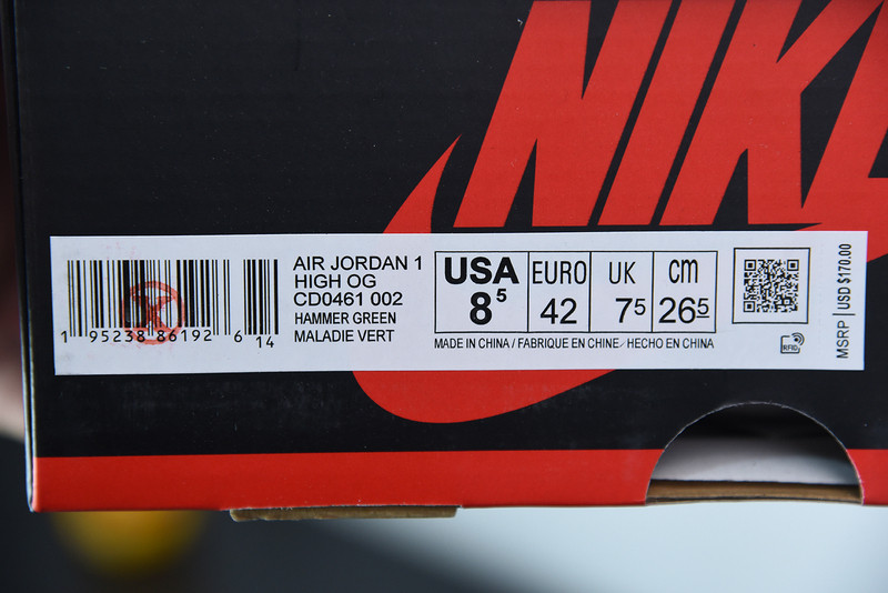 AIR JORDAN 1 HIGH OG ‘SEAFOAM‘ CD0461-002