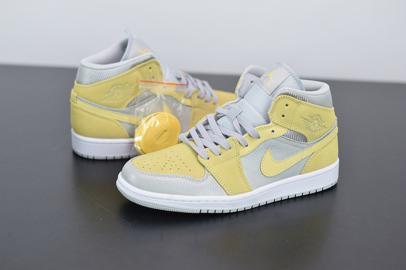 AIR JORDAN 1 MID MIXED TEXTURES YELLOW DA4666-001
