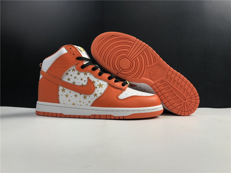Supreme X NIKE DUNK HIGH PRO SB ORANGE 307385-181