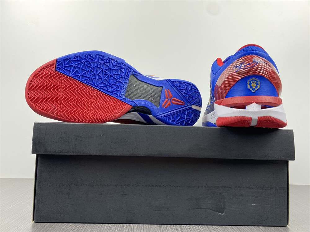 NIKE ZOOM KOBE VII RLX RED BLUE METALLIC GOLD 488371-406