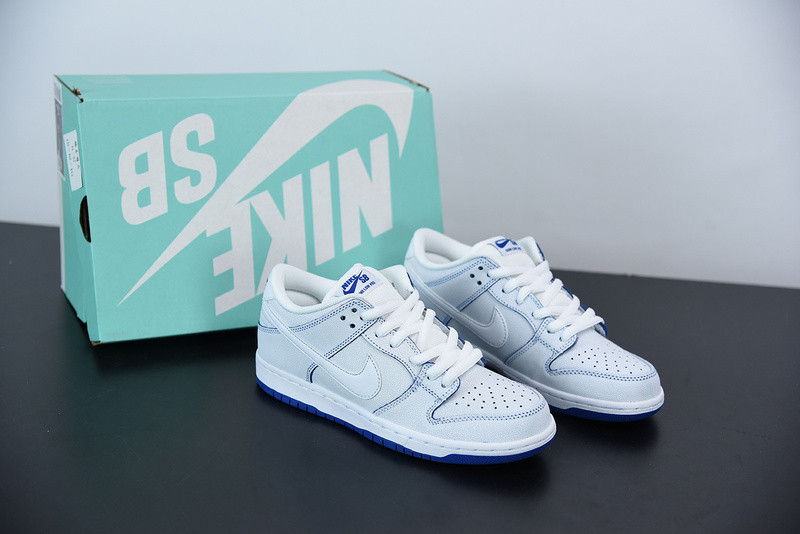 NIKE SB DUNK LOW PREMIUM WHITE GAME ROYAL CJ6884-100
