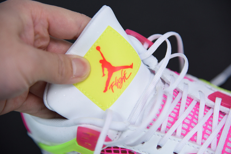 AIR JORDAN 4 GIRLS LEMON VENOM PINK BLAST CV7808-100