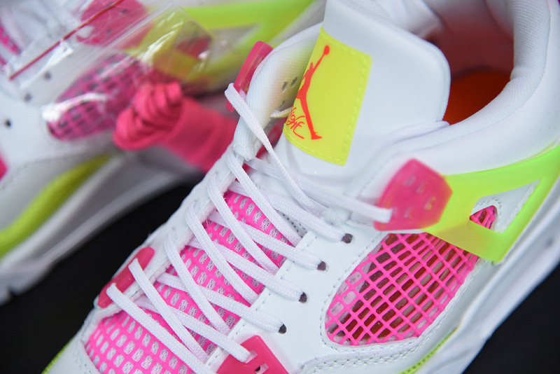 AIR JORDAN 4 GIRLS LEMON VENOM PINK BLAST CV7808-100