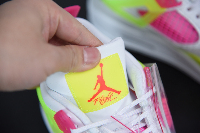 AIR JORDAN 4 GIRLS LEMON VENOM PINK BLAST CV7808-100