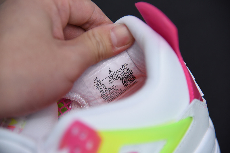 AIR JORDAN 4 GIRLS LEMON VENOM PINK BLAST CV7808-100