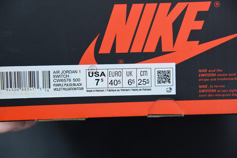 AIR JORDAN 1 HIGH SWITCH “PURPLE PULSE” CW6576-500