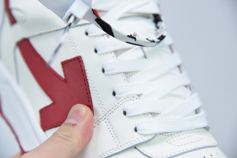 OF™ C/O VIRGIL ABLOH OUT OF OFFICE LOW-TOP LEATHER SNEAKERS ‘OOO“