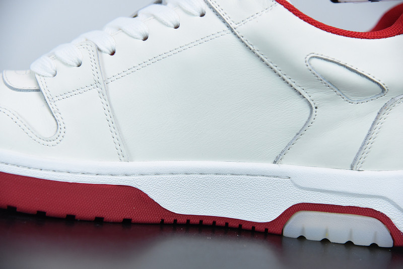 OF™ C/O VIRGIL ABLOH OUT OF OFFICE LOW-TOP LEATHER SNEAKERS ‘OOO“