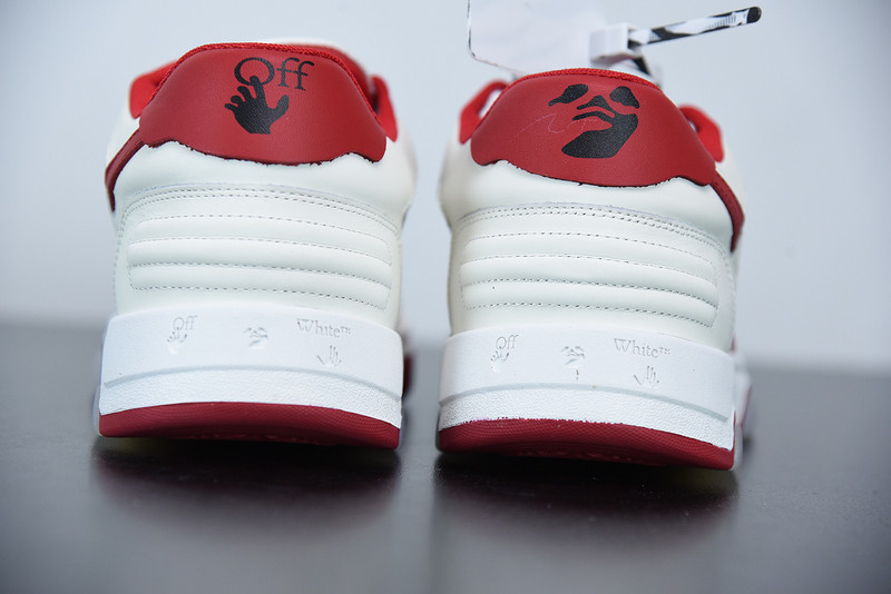 OF™ C/O VIRGIL ABLOH OUT OF OFFICE LOW-TOP LEATHER SNEAKERS ‘OOO“