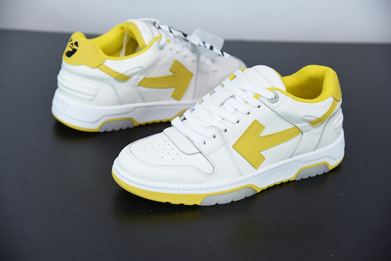 OF™ C/O VIRGIL ABLOH OUT OF OFFICE LOW-TOP LEATHER SNEAKERS ‘OOO“