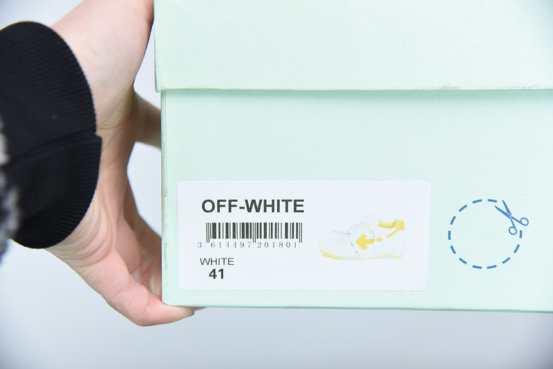 OF™ C/O VIRGIL ABLOH OUT OF OFFICE LOW-TOP LEATHER SNEAKERS ‘OOO“
