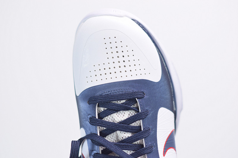 NIKE ZOOM KOBE 5 USA WHITE OBSIDIAN SPORT RED 386430-103