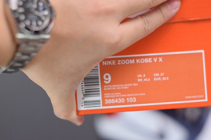 NIKE ZOOM KOBE 5 USA WHITE OBSIDIAN SPORT RED 386430-103