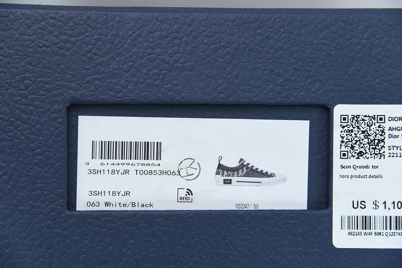 DIO* B23 LOW-TOP SNEAKERS IN OBLIQUE