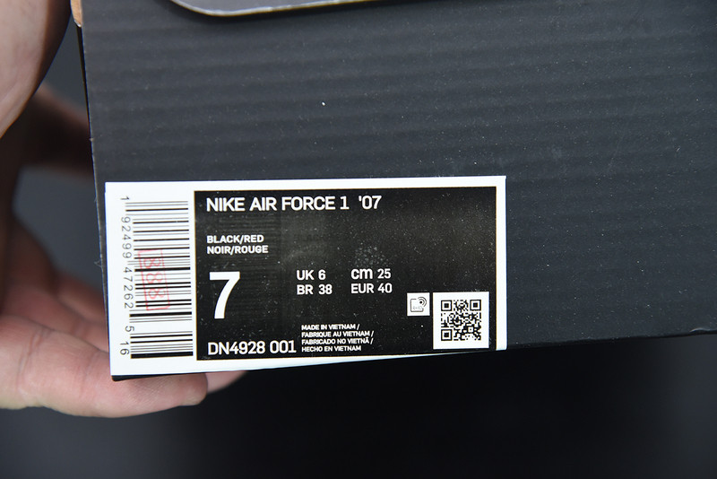 NIKE AIR FORCE 1 LOW ZIG ZAG BLACK ORANGE DN4928-001