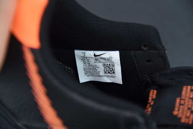 NIKE AIR FORCE 1 LOW ZIG ZAG BLACK ORANGE DN4928-001