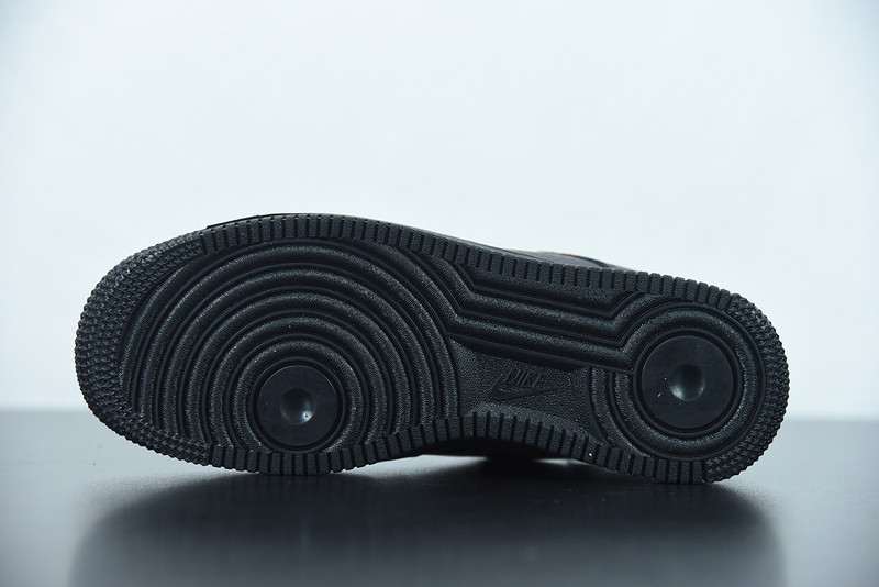 NIKE AIR FORCE 1 LOW ZIG ZAG BLACK ORANGE DN4928-001