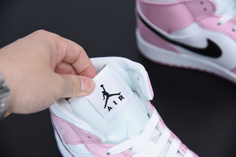 AIR JORDAN 1 MID WHITE PINK BQ6472-500