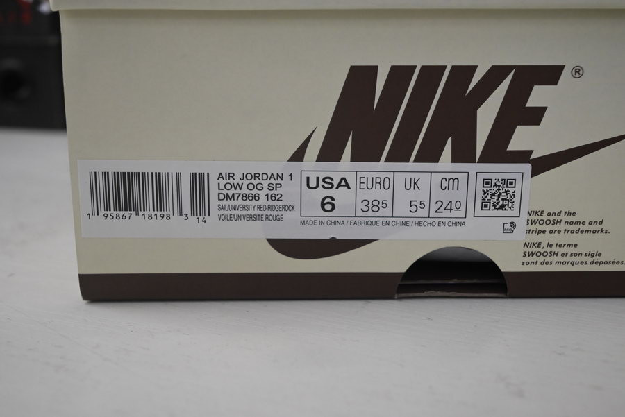 TRAVIS SCOTT X AIR JORDAN 1 LOW OG “REVERSE MOCHA” DM7866-162