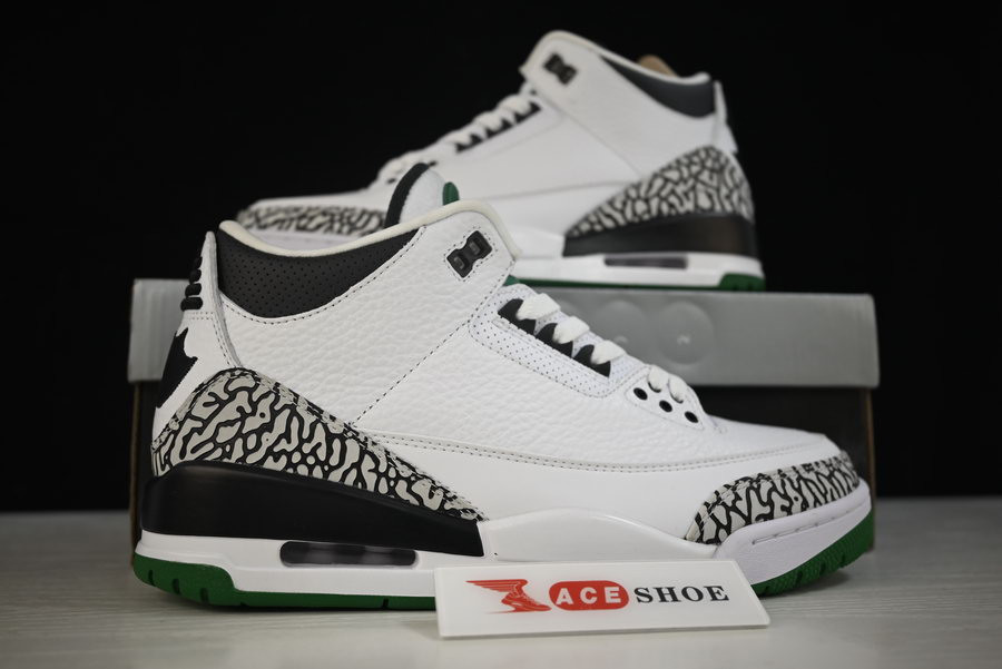 Air Jordan 3 Retro Oregon Ducks Pit Crew White HO11-MNJDL-594282233