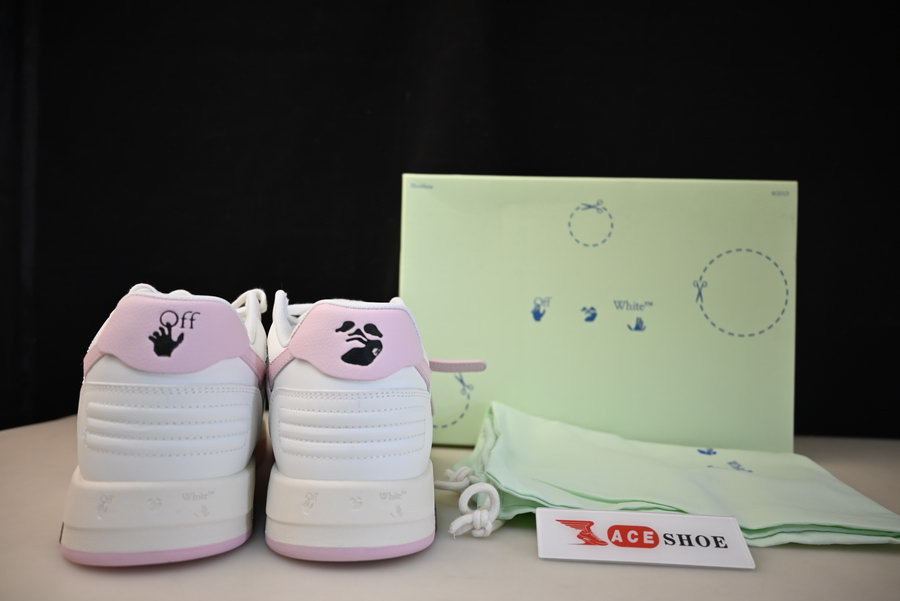 OF™ C/O VIRGIL ABLOH OUT OF OFFICE LOW-TOP LEATHER SNEAKERS ‘OOO“