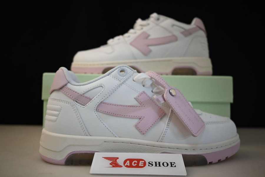 OF™ C/O VIRGIL ABLOH OUT OF OFFICE LOW-TOP LEATHER SNEAKERS ‘OOO“