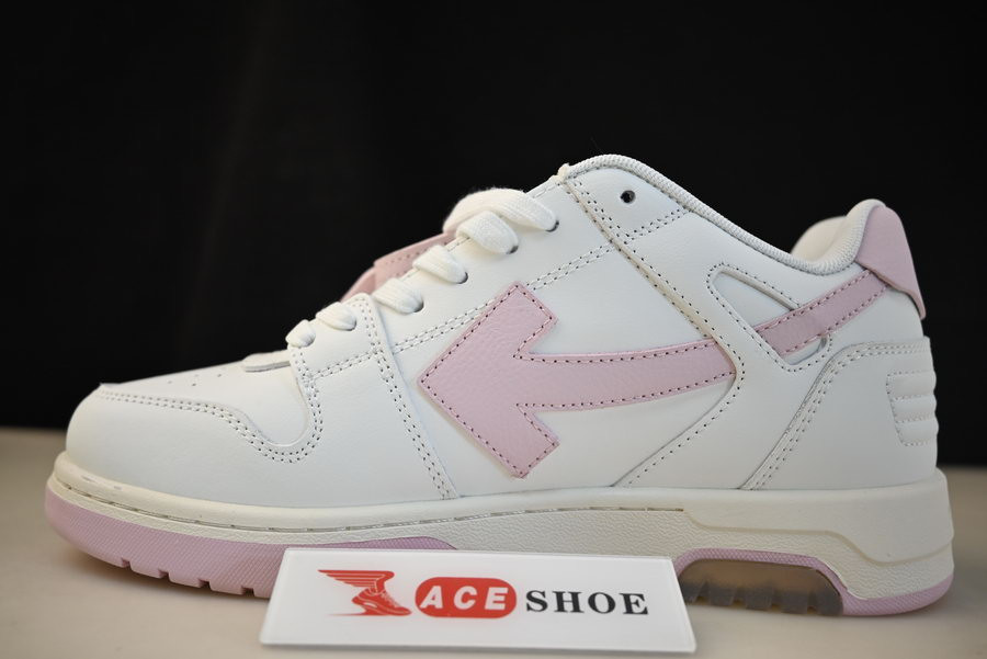 OF™ C/O VIRGIL ABLOH OUT OF OFFICE LOW-TOP LEATHER SNEAKERS ‘OOO“