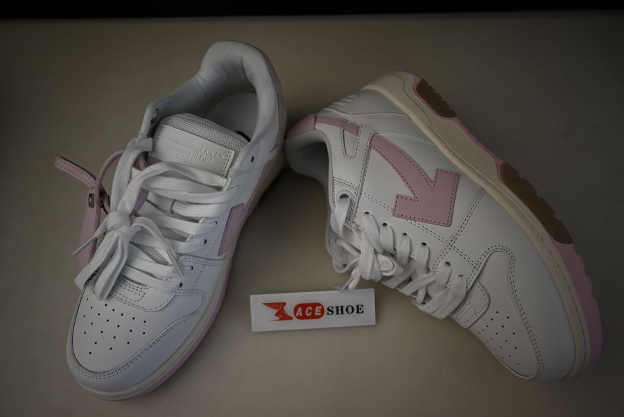 OF™ C/O VIRGIL ABLOH OUT OF OFFICE LOW-TOP LEATHER SNEAKERS ‘OOO“