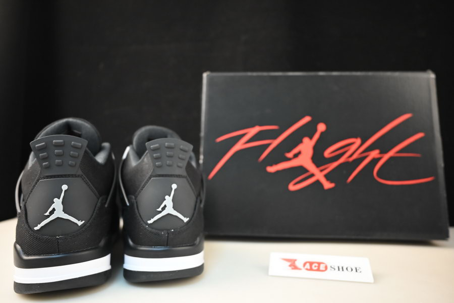 AIR JORDAN 4 “BLACK CANVAS” DH7138-006