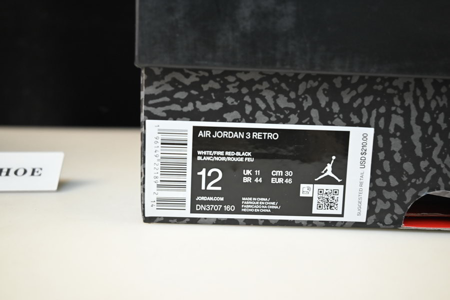 Air Jordan 3 “Fire Red” DN3707-160