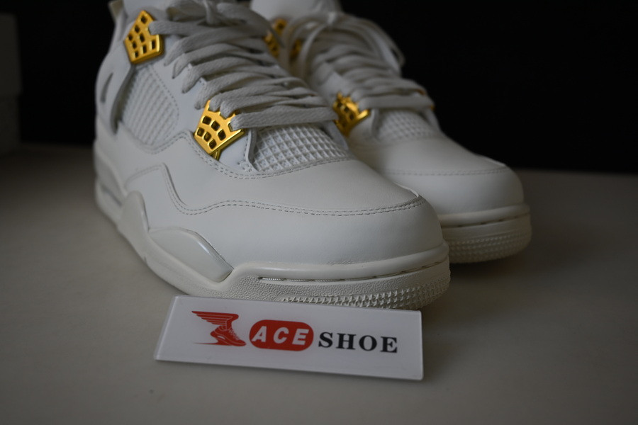 Air Jordan 4 Sail Metallic Gold Black AQ9129-170
