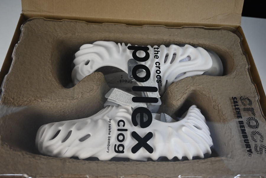 CROCS POLLEX CLOG BY SALEHE BEMBURY SPACKLE ALMOST WHITE