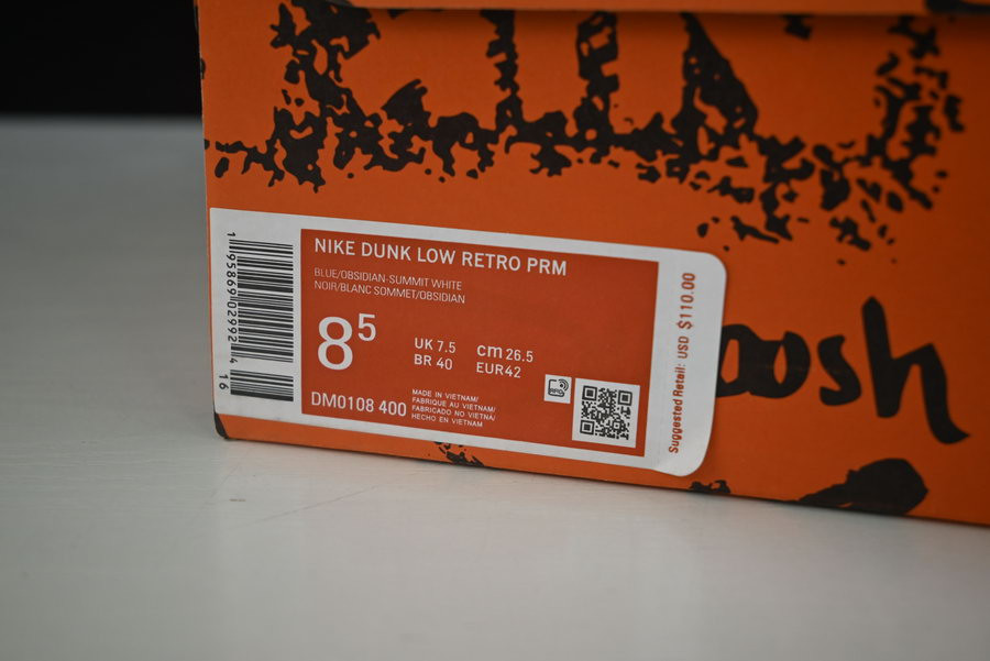 NIKE DUNK LOW GRAFFITI NAVY DM0108-400