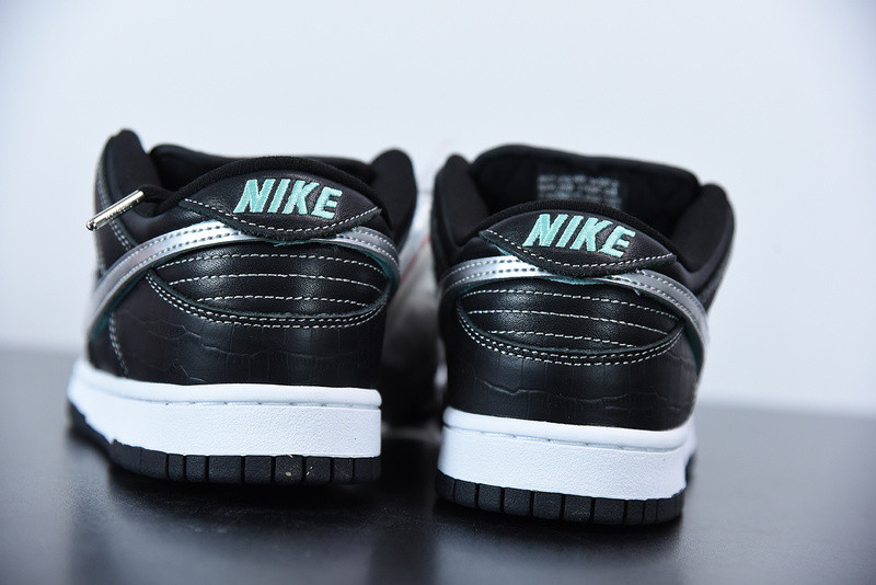 nike sb dunk low black x Di*m*nd supply x co bv1310-001