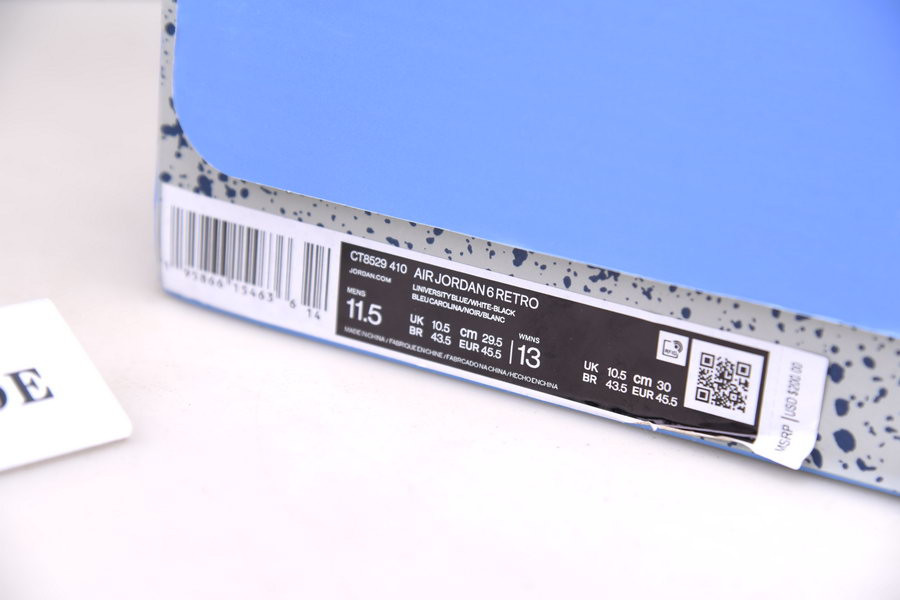 AIR JORDAN 6 UNC 2022 CT8529-410