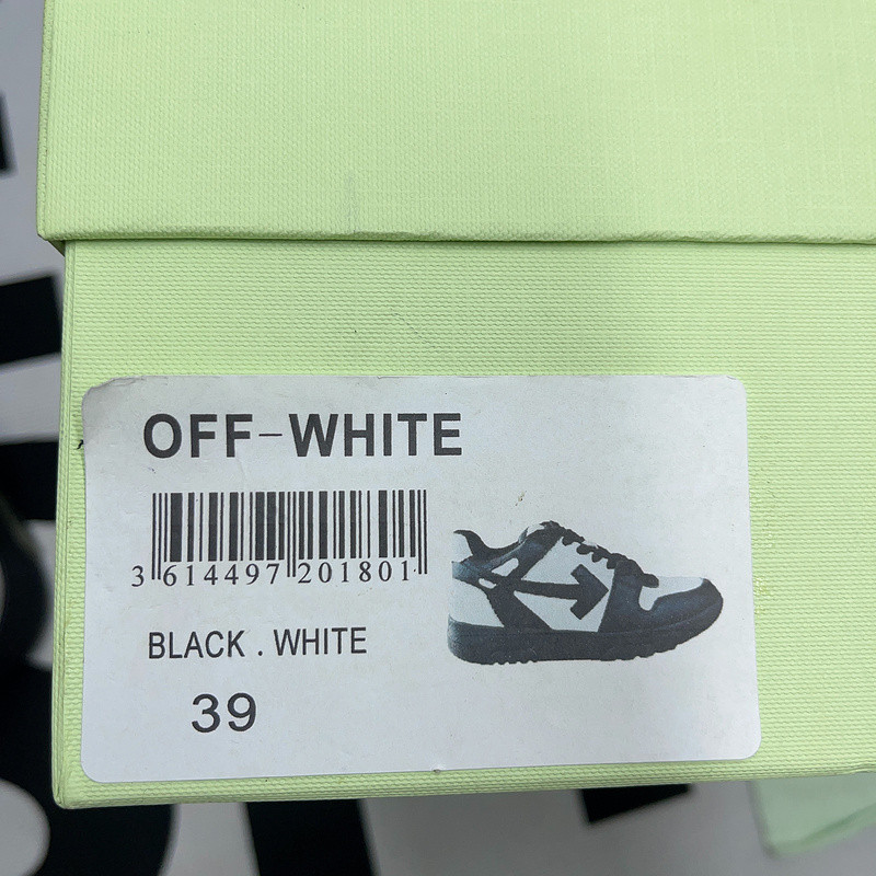OF™ C/O VIRGIL ABLOH OUT OF OFFICE LOW-TOP LEATHER SNEAKERS ‘OOO“