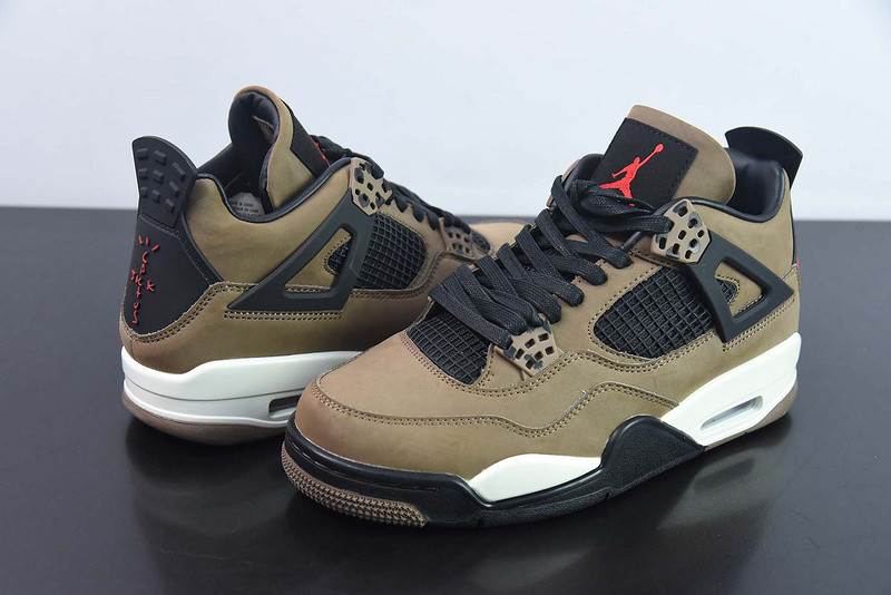 Travis Scott x AIr JOrdan 4 “Olive” AJ4-882335